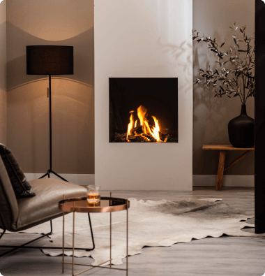 Contemporary Gas Fireplace Timperley