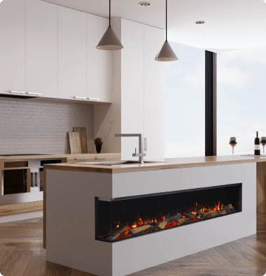 Modern Ventless Gas Fireplace Chorlton